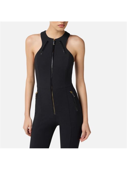 OVERALL WITH ZIP DETAILS ELISABETTA FRANCHI | TU05556E2110 Nero